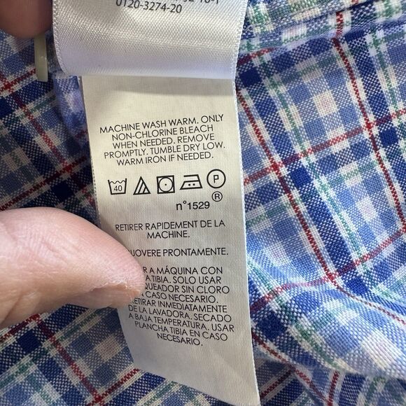 Ralph Lauren Check Plaid Button Down Shirt Long Sleeve Collared Mens XL - Picture 6 of 11